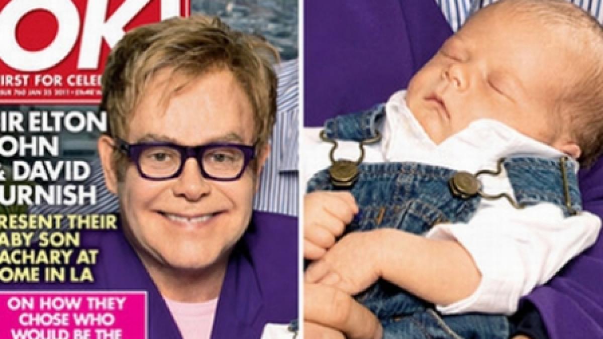 Elton John a intrat în rolul de tată alături de iubitul său, David Furnish