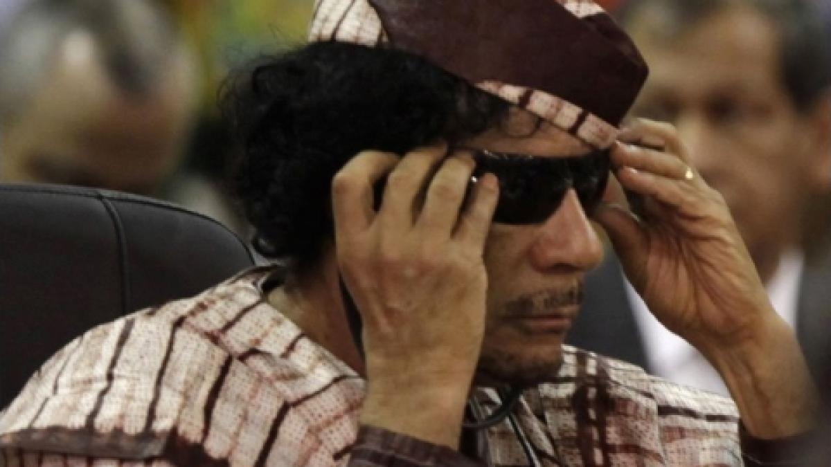 Televiziunea publică libiană difuzează primele imagini cu Gaddafi, după ultimul atac NATO