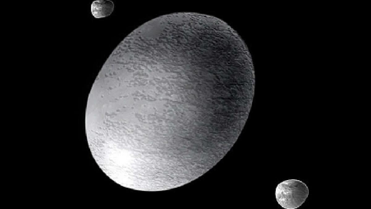 Haumea - a cincea planetă pitică, străluceşte dincolo de Neptun. E acoperită de gheaţă