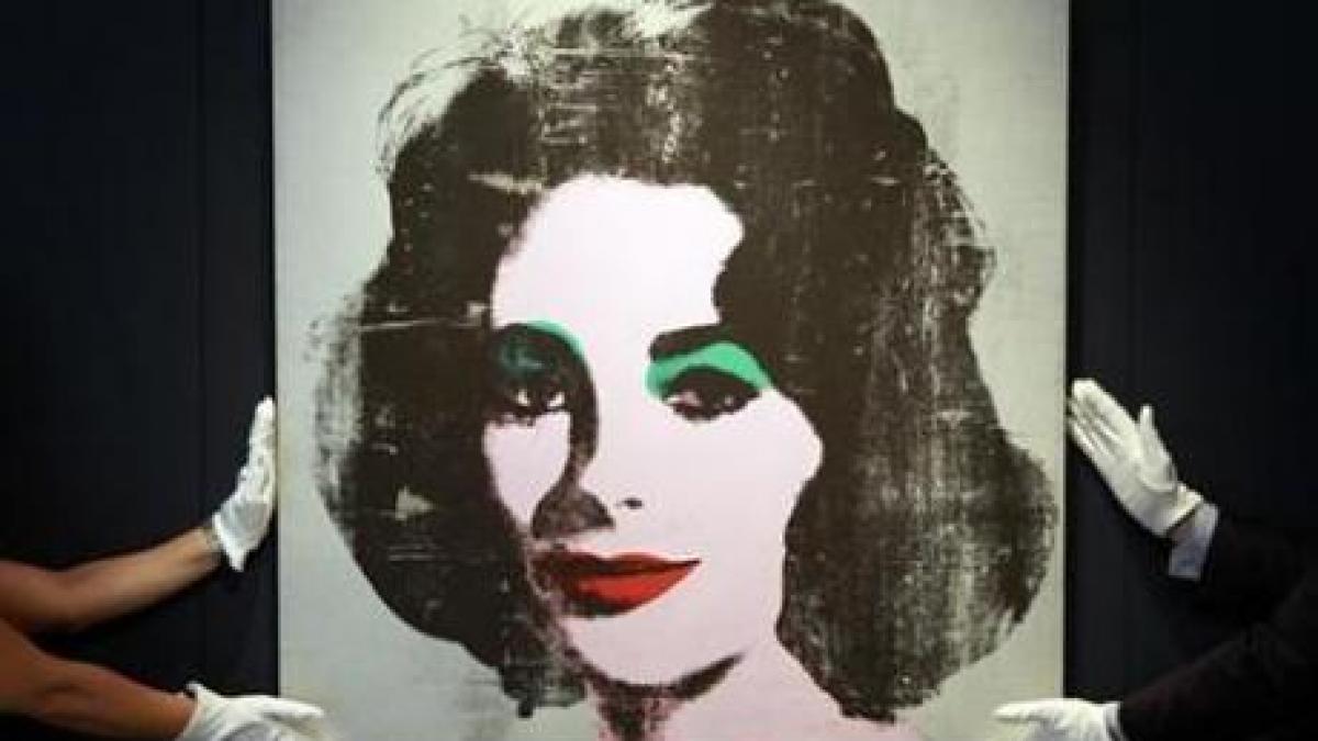 Portret al lui Elizabeth Taylor realizat de Andy Warhol, vândut cu 26,9 milioane de dolari