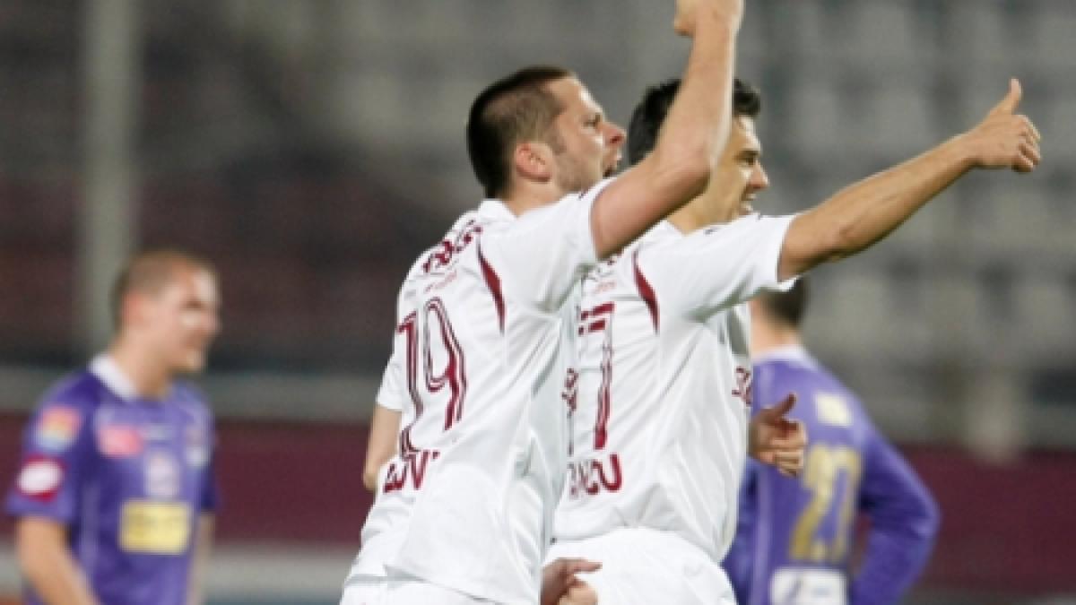 Rapid învinge Universitatea Cluj, scor 2-1, şi intră în Europa League, după trei ani