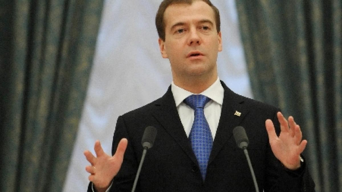 Medvedev este împotriva unei rezoluţii ONU care să permită recursul la forţă în Siria