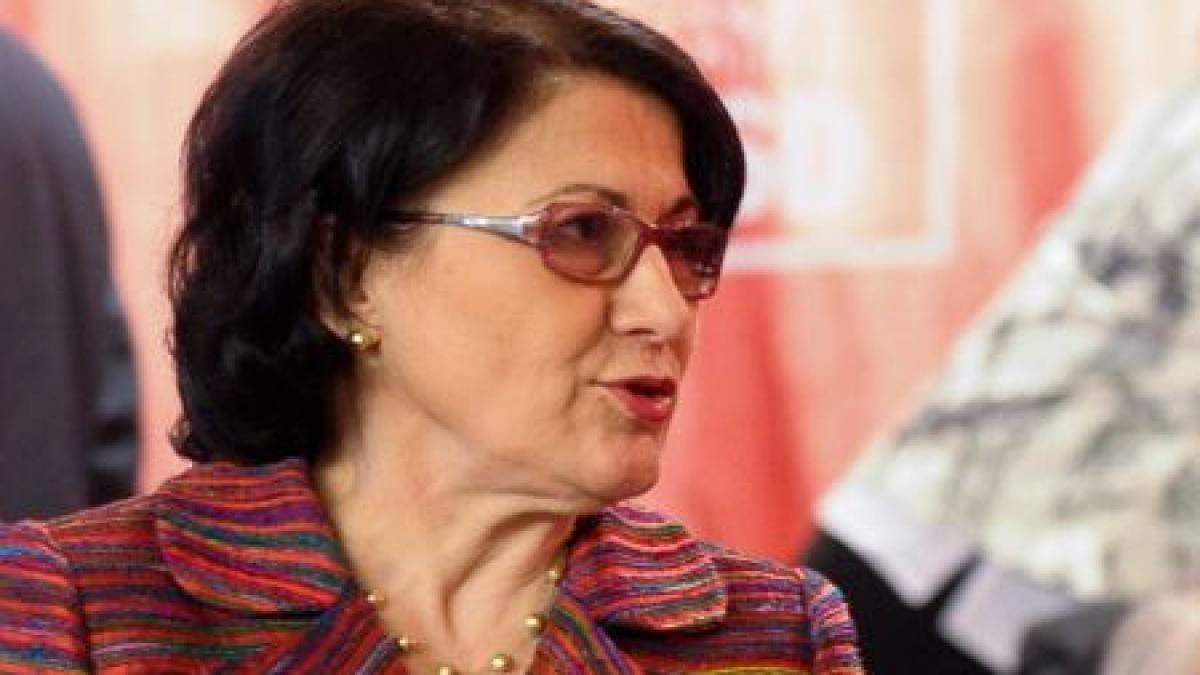 Ecaterina Andronescu se află în conflict de interese. ANI a sesizat Parchetul instanţei supreme