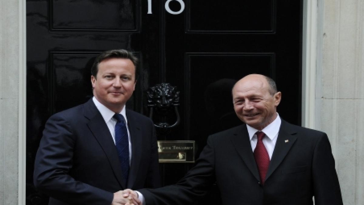 Băsescu, ultima zi de vizită la Londra. Preşedintele s-a predat în faţa limbii engleze