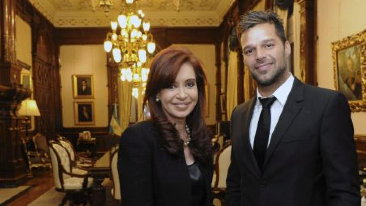 Ricky Martin a avut o întâlnire cu preşedintele Argentinei