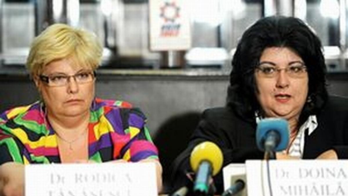 Liderii medicilor de familie, Doina Mihăilă şi Rodica Tănăsescu, şi-au anunţat demisiile