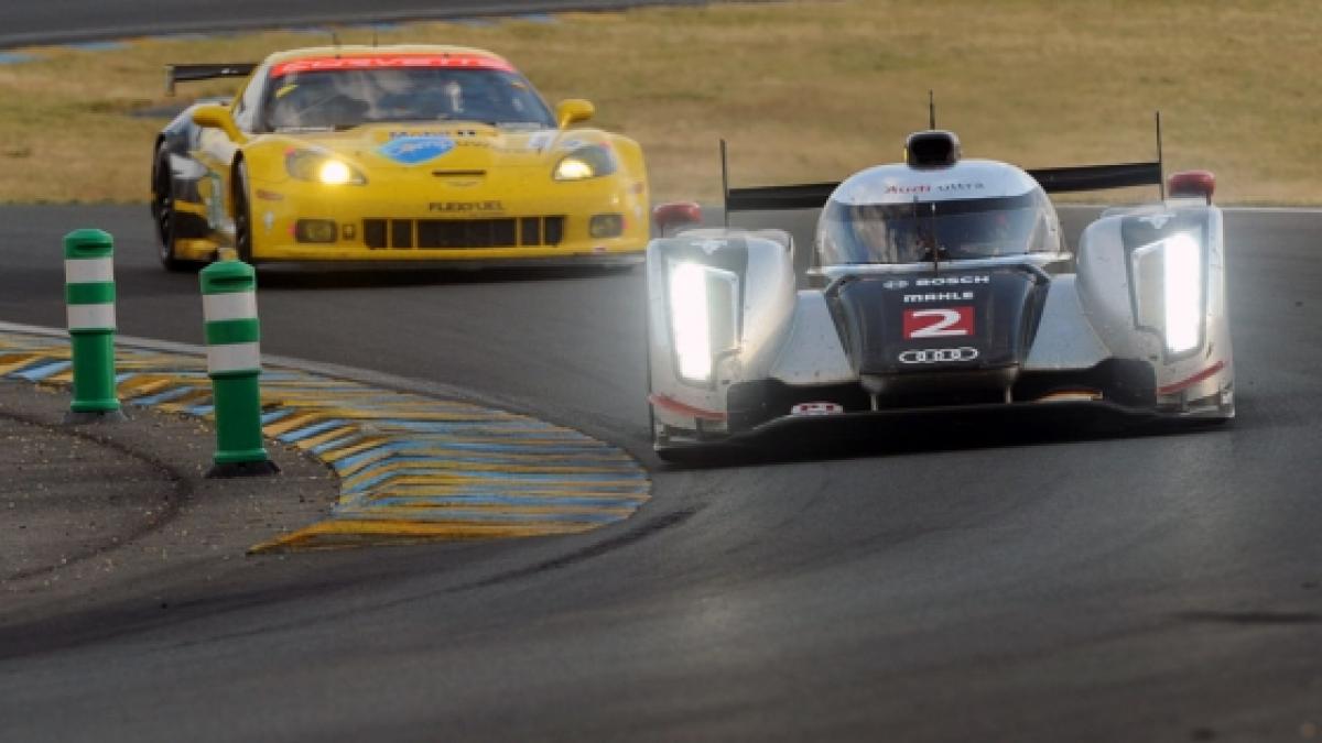 Spectacol Audi la Le Mans