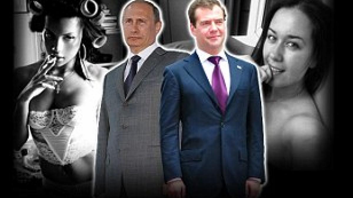 Rivalitatea dintre Putin şi Medvedev, alimentată de două fete frumoase 