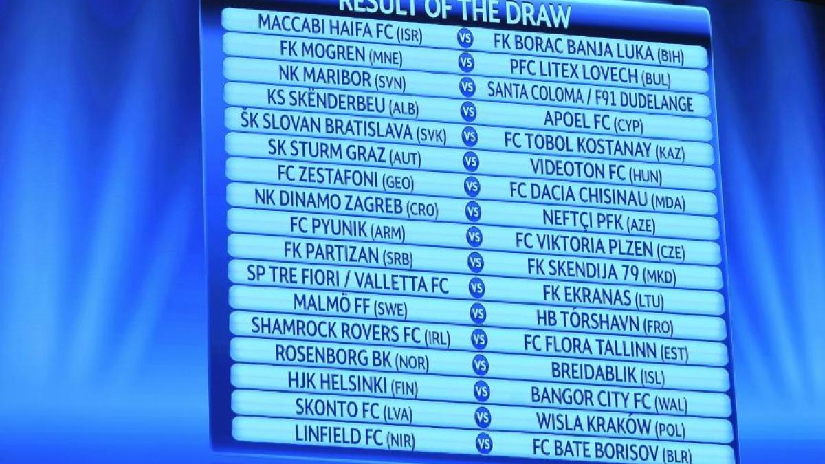 UEFA a tras la sorţi partidele din primele două tururi preliminare ale Ligii Campionilor, ediţia 2011-2012