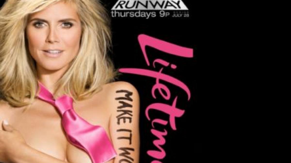 Heidi Klum pozează topless pentru un nou sezon al Project Runway