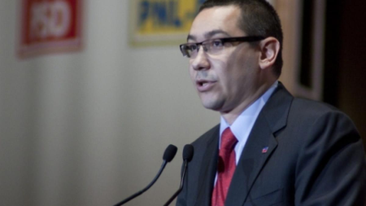 Victor Ponta: USL nu va participa la monologul lui Traian Băsescu