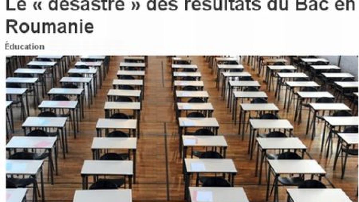 „Măcelul” de la BAC, în presa franceză: Rezultatele sunt ruşinoase. Elevii, campioni la trişat