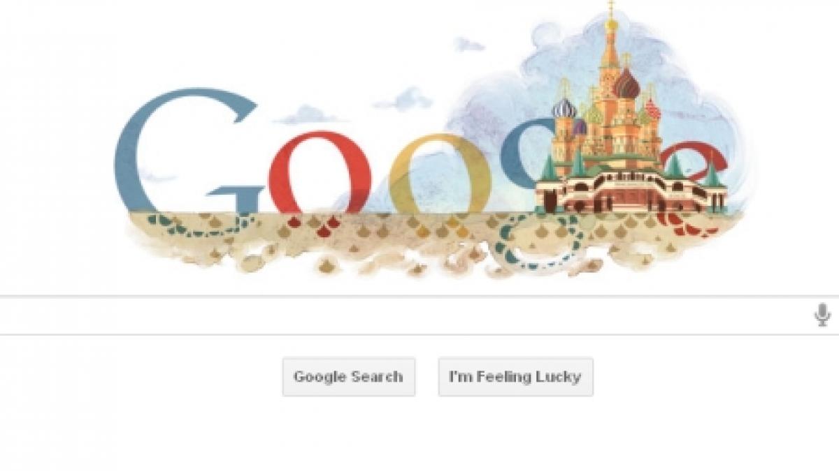 Catedrala Sfântul Vasile din Moscova, sărbătorită de Google printr-un doodle