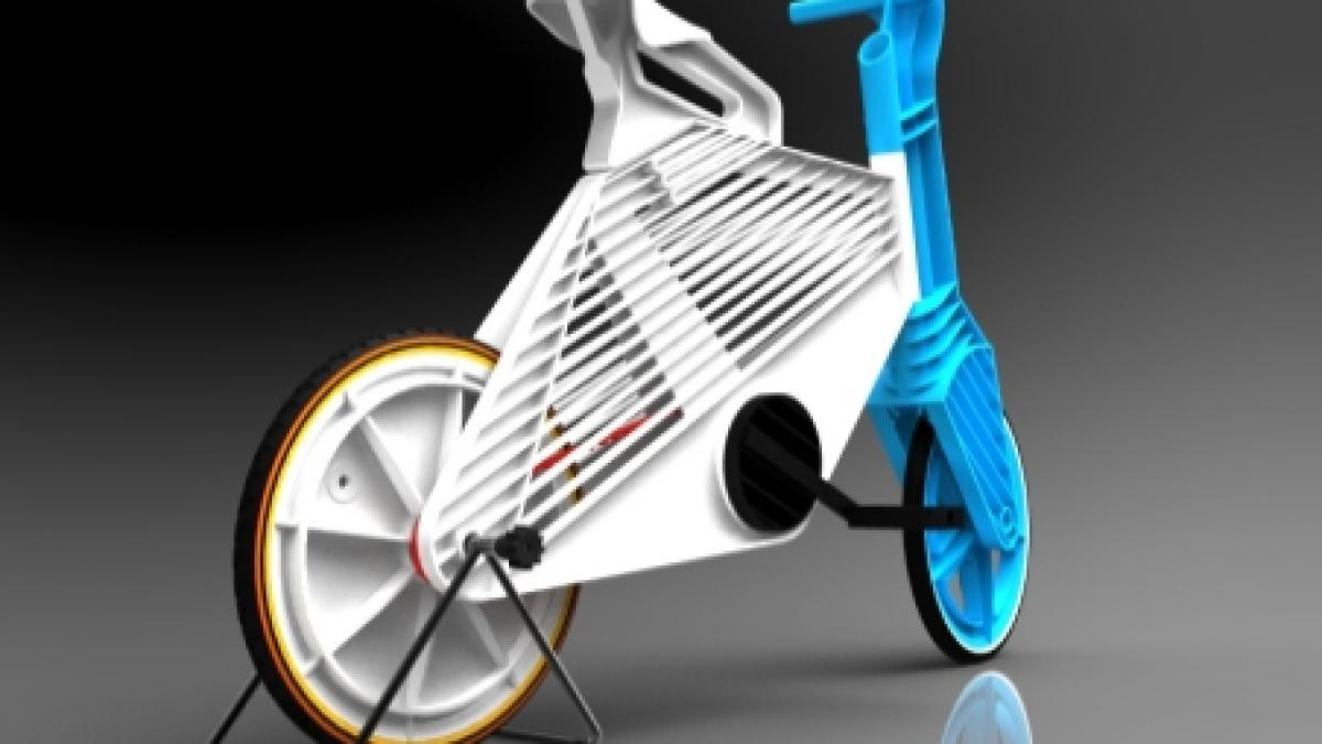 &quot;Frii&quot; - bicicleta eco construită din materiale plastice reciclabile