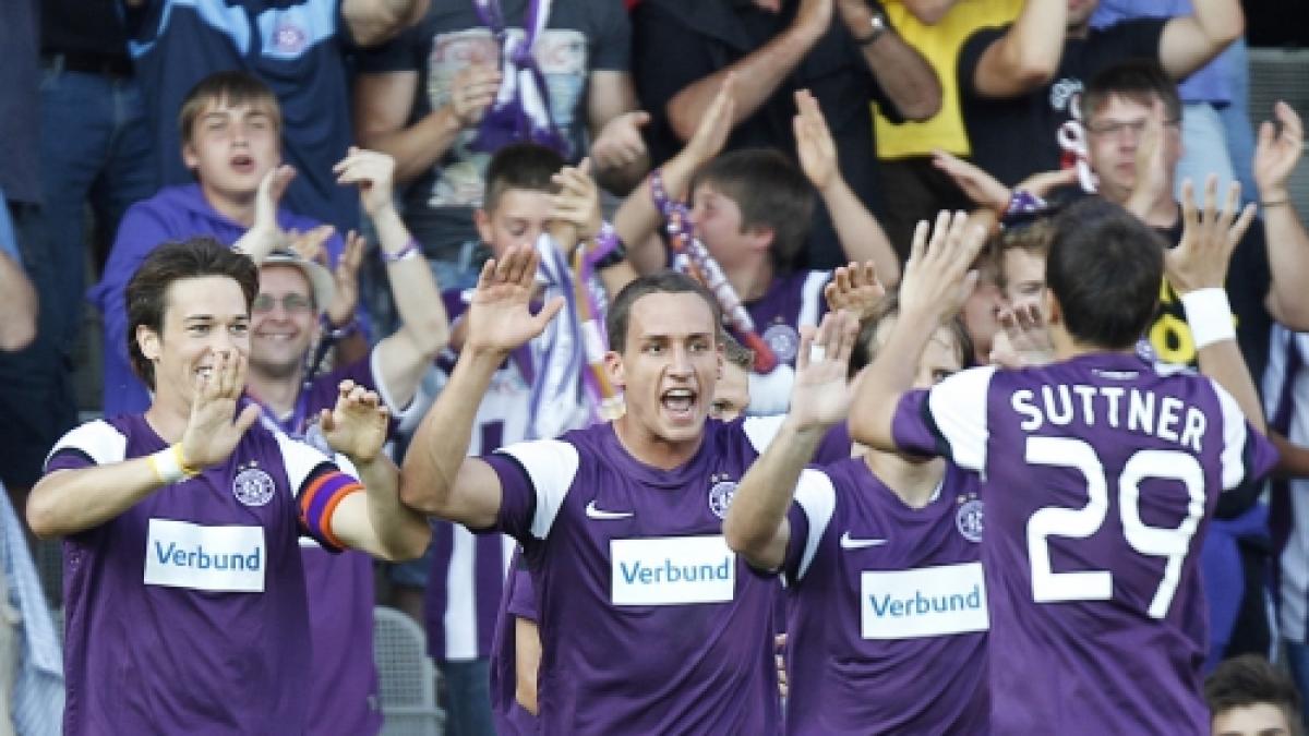 Austria Viena - Gaz Metan Mediaş 3-1, în prima manşă a play-off-ului Europa League