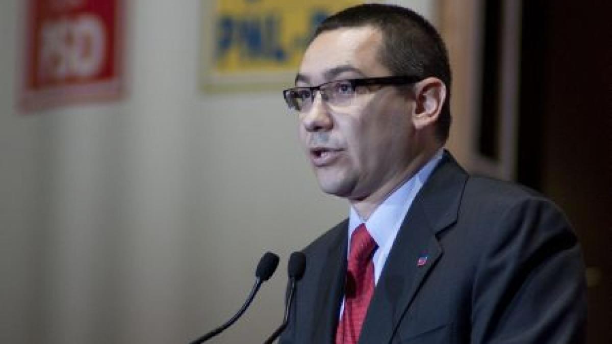 Ponta: USL nu vrea să mai participe la alegerile parlamentare parţiale de duminică