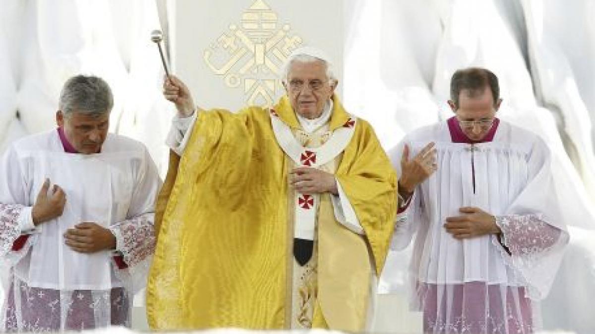 Vizita Papei Benedict al XVI-lea în Spania, la final