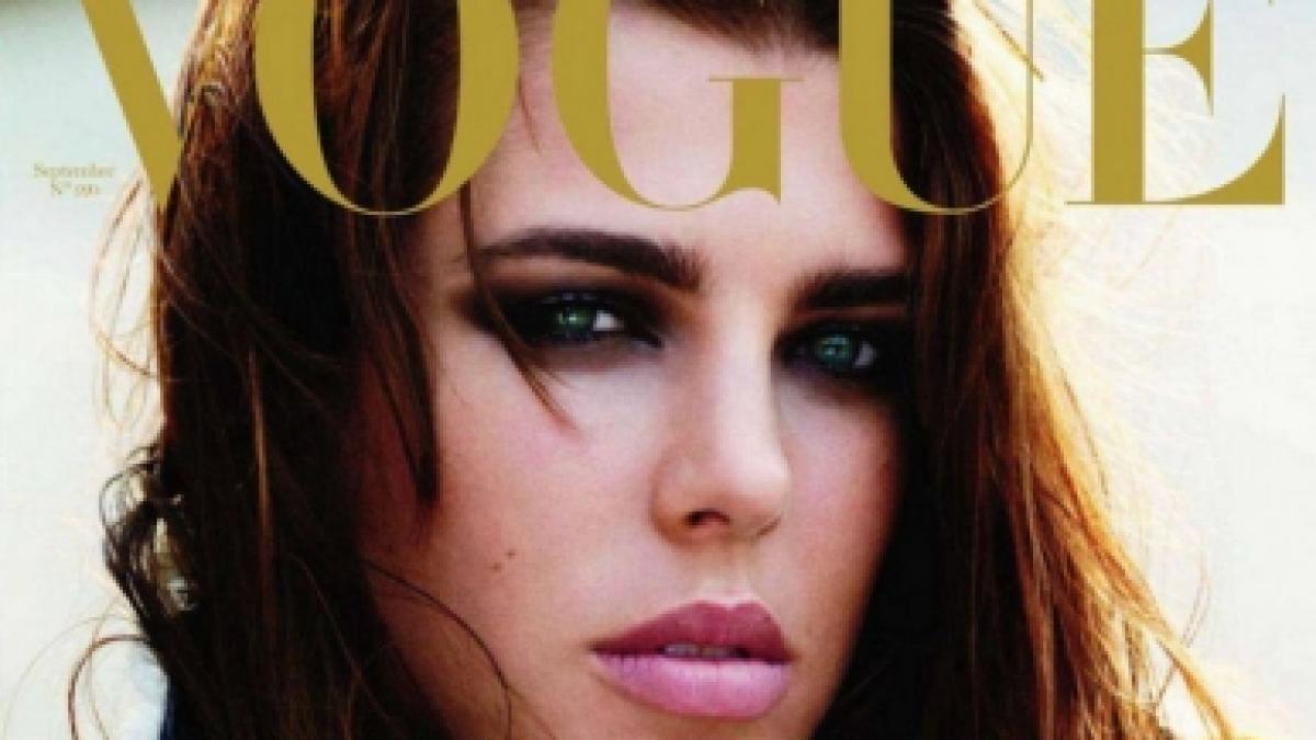 Charlotte Casiraghi, fiica prinţesei Caroline de Monaco, pe coperta revistei Vogue France