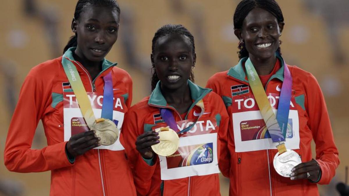 CM de Atletism: Podium kenyan în finala feminină la 10.000 de metri