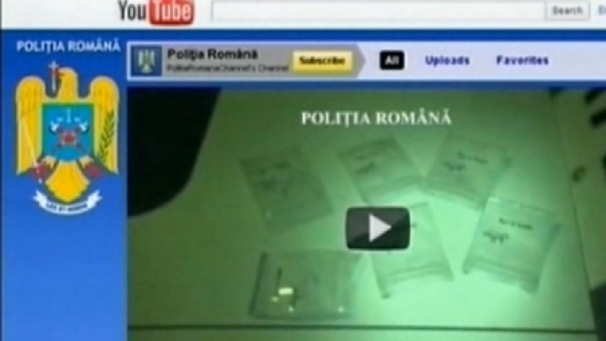 Poliţia Română şi-a făcut cont pe YouTube