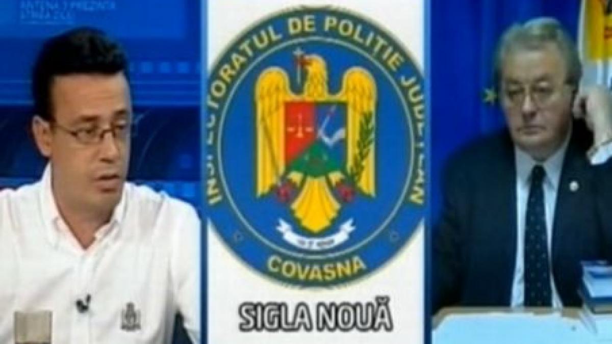 Ceartă la cuţite pe tema siglei IPJ Covasna între invitaţii emisiunii &quot;Ştirea Zilei&quot;