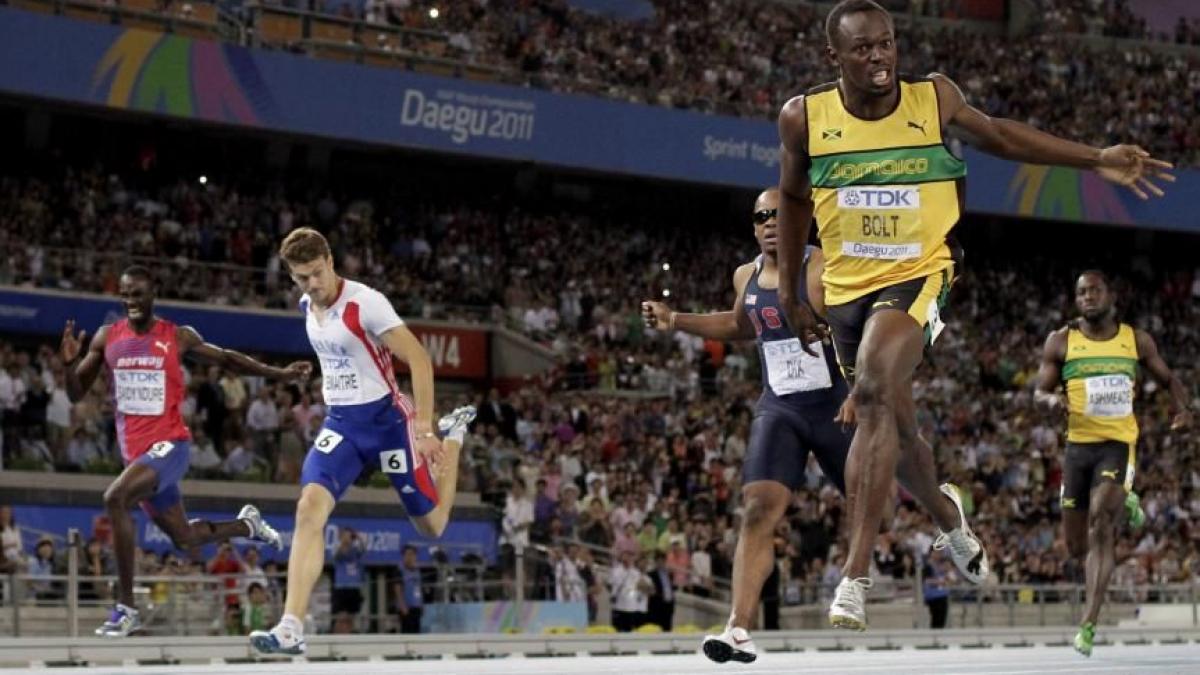 CM de atletism: Usain Bolt a câştigat titlul la 200 de metri