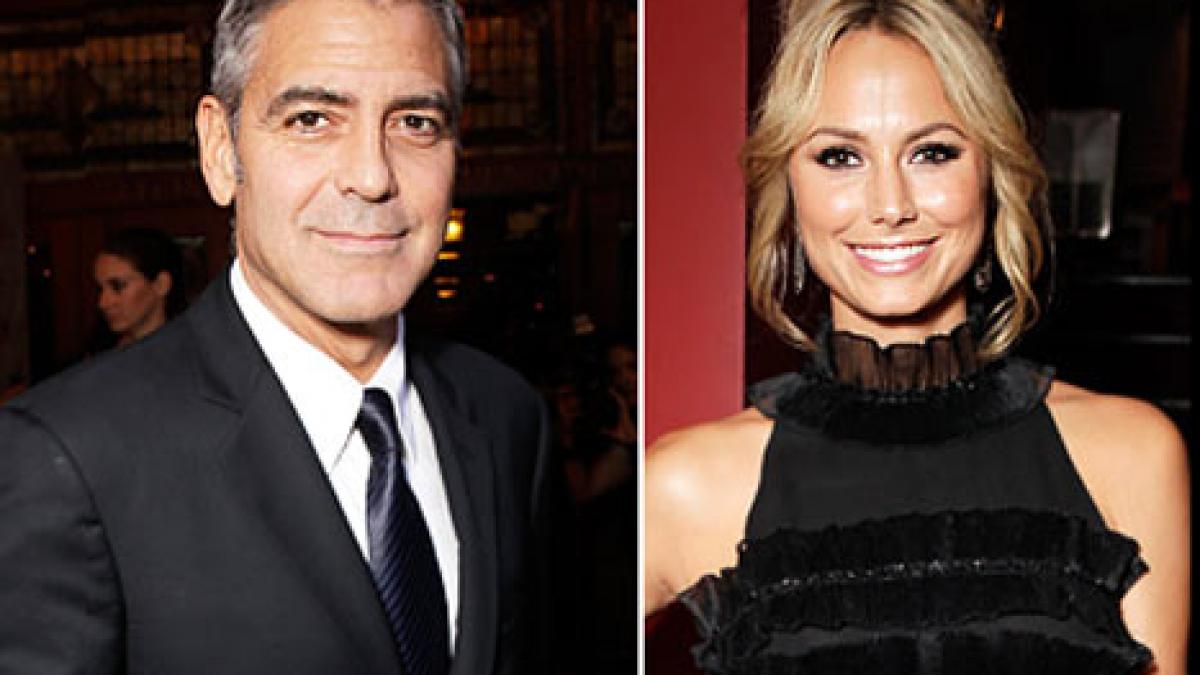 George Clooney şi noua sa iubită Stacy Kiebler, pentru prima dată împreună în public