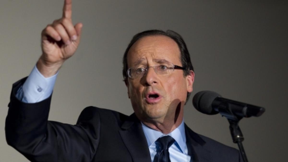 Francois Hollande, candidatul Partidului Socialist Francez la prezidenţialele din 2012