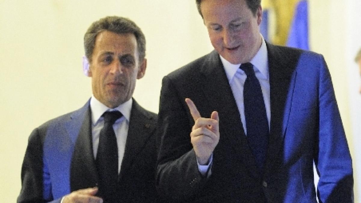 Sarkozy, către premierul britanic, la summitul UE: Aţi pierdut o ocazie bună să tăceţi