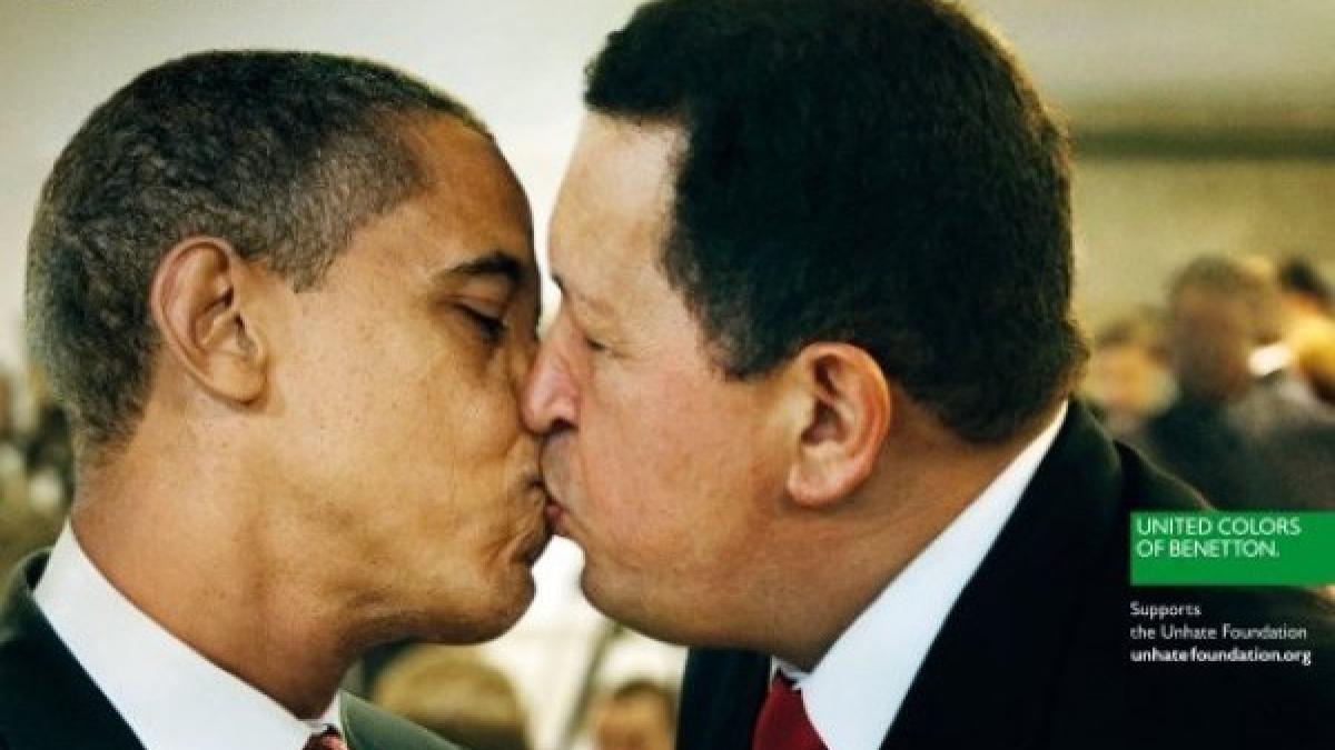 Ce ascunde preşedintele american?! Obama, sărut pasional cu Hugo Chavez