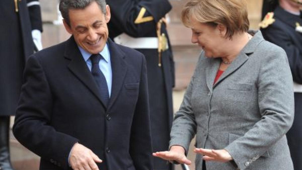 Angela Merkel şi Nicolas Sarkozy pregătesc măsuri mai drastice de combatere a crizei euro