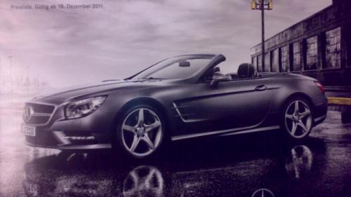 Mercedes-Benz SL-Class 2013, apare într-o broșură făcută publică pe net