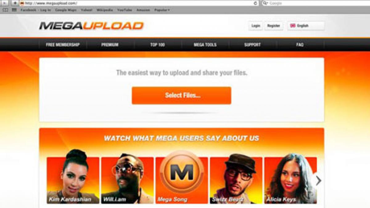 Justiţia americană închide platforma Megaupload.com. Fondatorii sunt acuzaţi de piraterie online şi spălare de bani