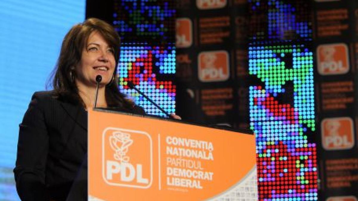 Mihaela Popa (PDL): Solicit încheirea unui acord politic pentru reformarea şi reînnoirea clasei politice şi alegeri anticipate