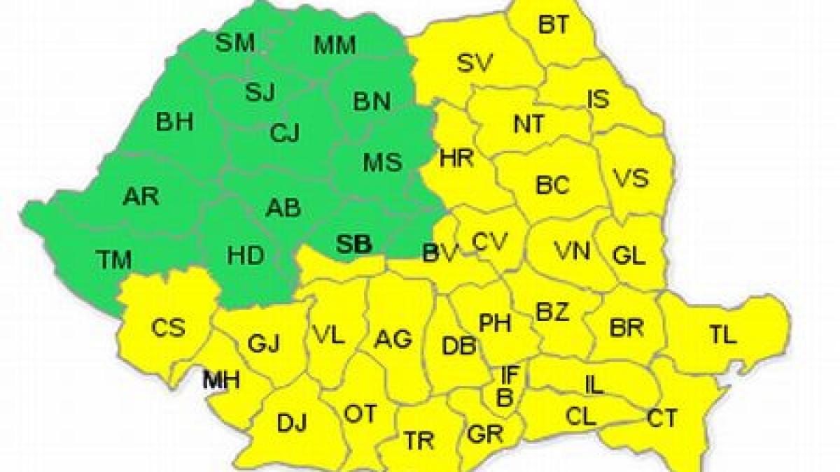 România, sub zăpadă! Cod galben de ninsori abundente şi viscol. Vezi zonele afectate şi prognoza meteo