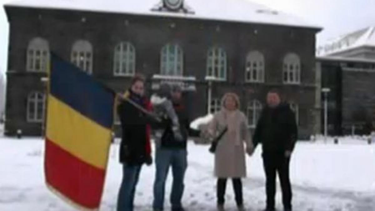 &quot;Românii sunt trişti, cufundaţi în necazuri. Mulţi vor cu disperare să plece&quot; Protest românesc în Islanda