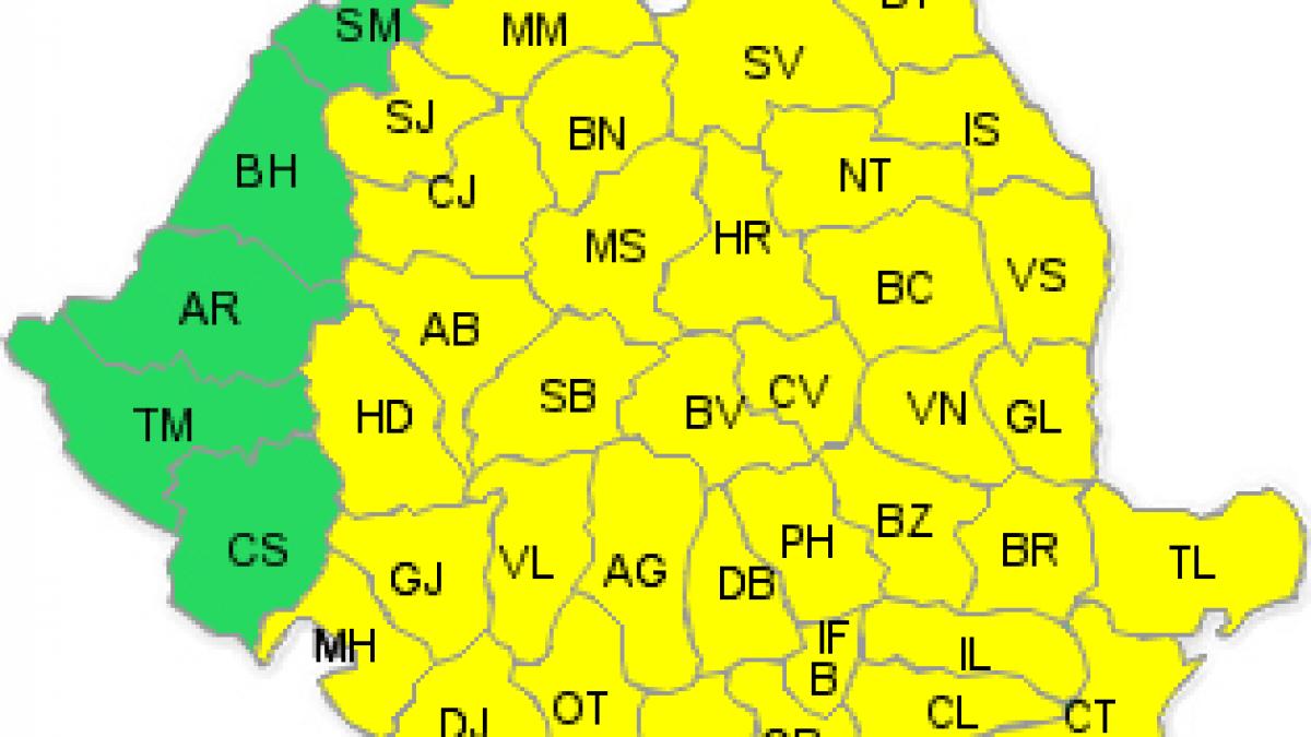 România, sub imperiul frigului. Cod galben de ger pentru 37 de judeţe, până pe 3 februarie