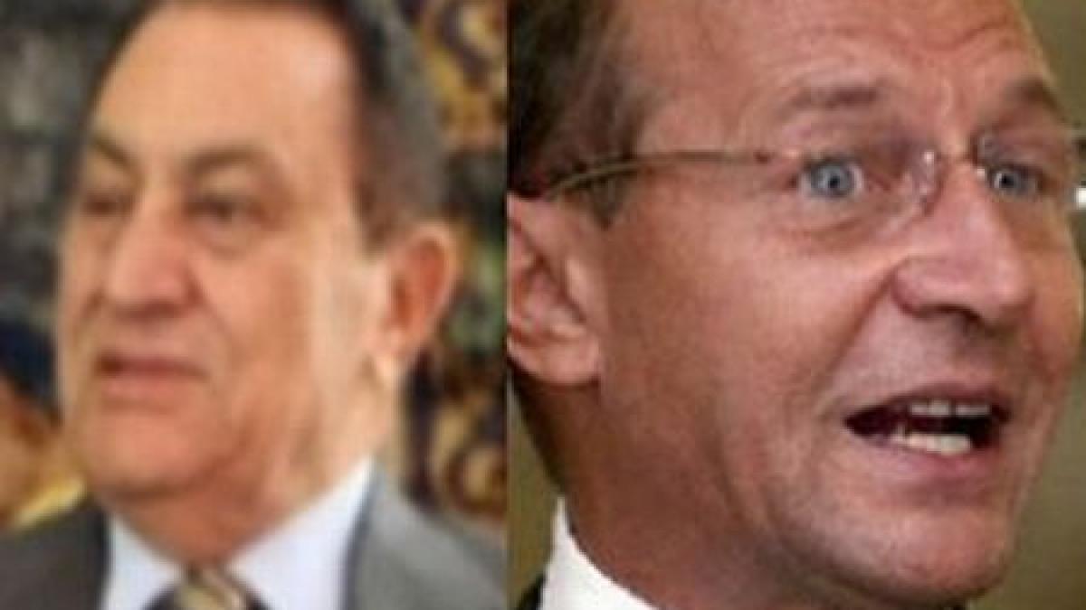 Diferiţi şi totuşi la fel. Vezi ce au în comun Traian Băsescu şi Hosni Mubarak 