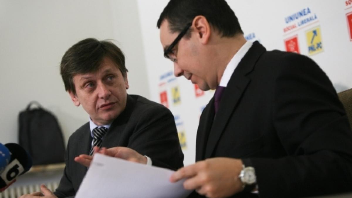 Antonescu: Ponta a vorbit în plen în numele USL. Fondul nostru de poziţii rămâne comun