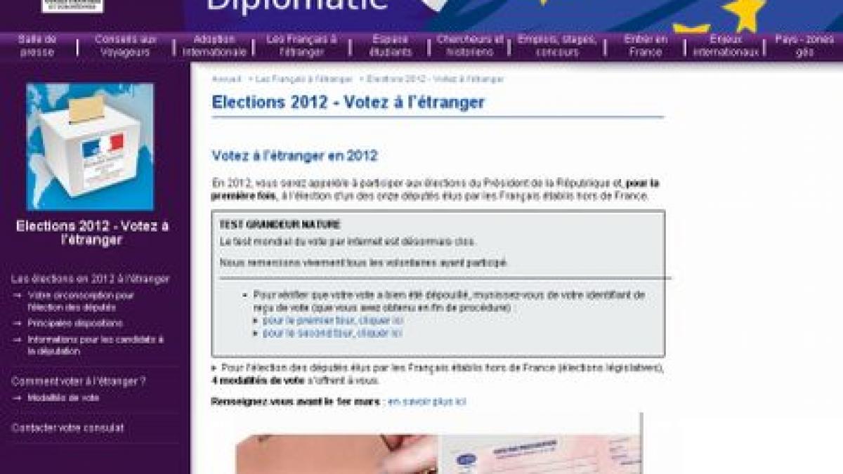 Alegătorii francezi din străinătate îşi vor alege parlamentarii printr-un vot pe Internet  