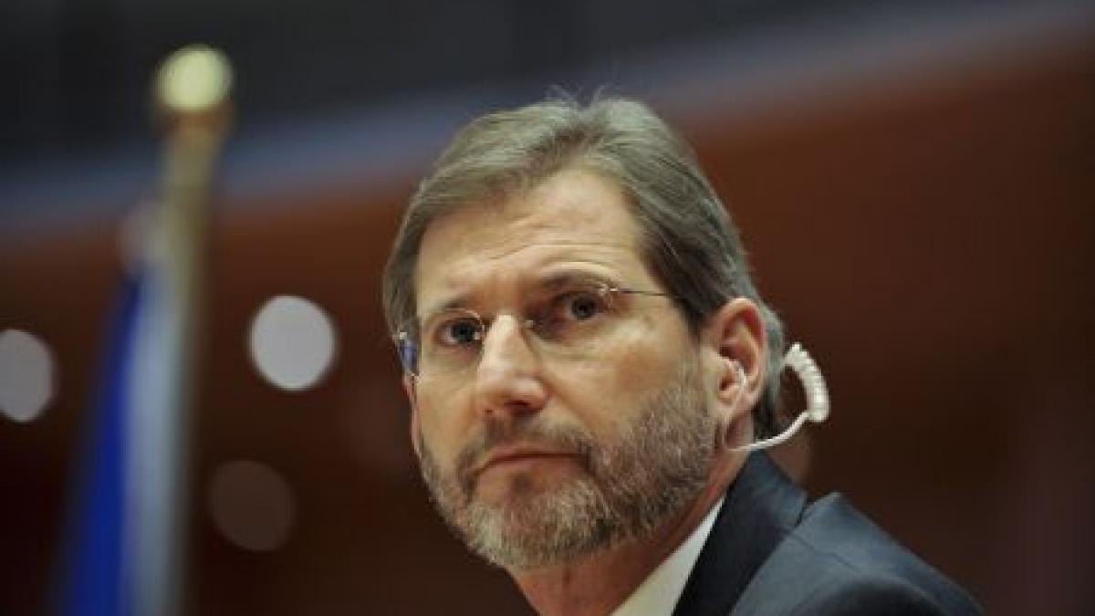 Comisarul european Johannes Hahn va face luni o vizită oficială la Bucureşti