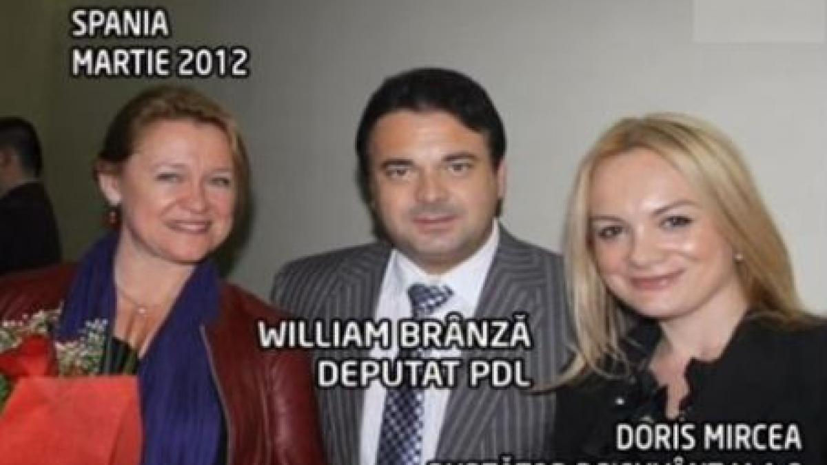 Purtătorul de cuvânt al MAE, implicat în activităţi politice? Doris Mircea, cu Udrea şi Brânză, la întâlniri politice ale PDL în Spania