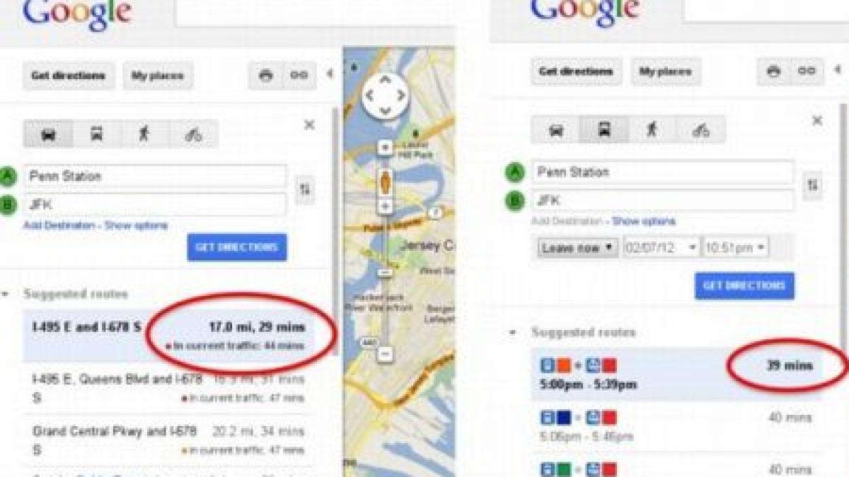 Te grăbeşti undeva? Google Maps îţi spune cum poţi ajunge cel mai repede acolo pe baza informaţiilor în timp real din trafic