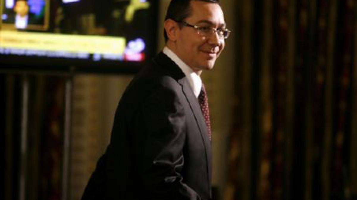 Ponta: Nu vreau să par ironic, dar e posibil ca până în noiembrie nici să nu mai existe PDL