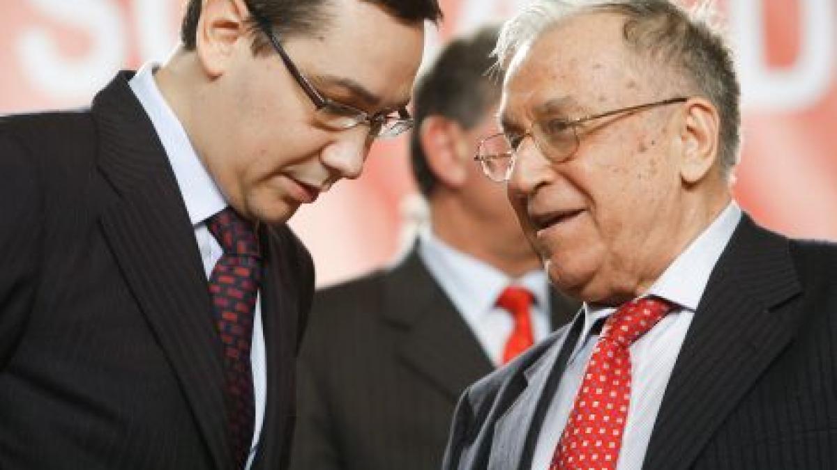 Ponta: Iliescu a avut un puseu de tensiune. A fost la spital, acum este acasă