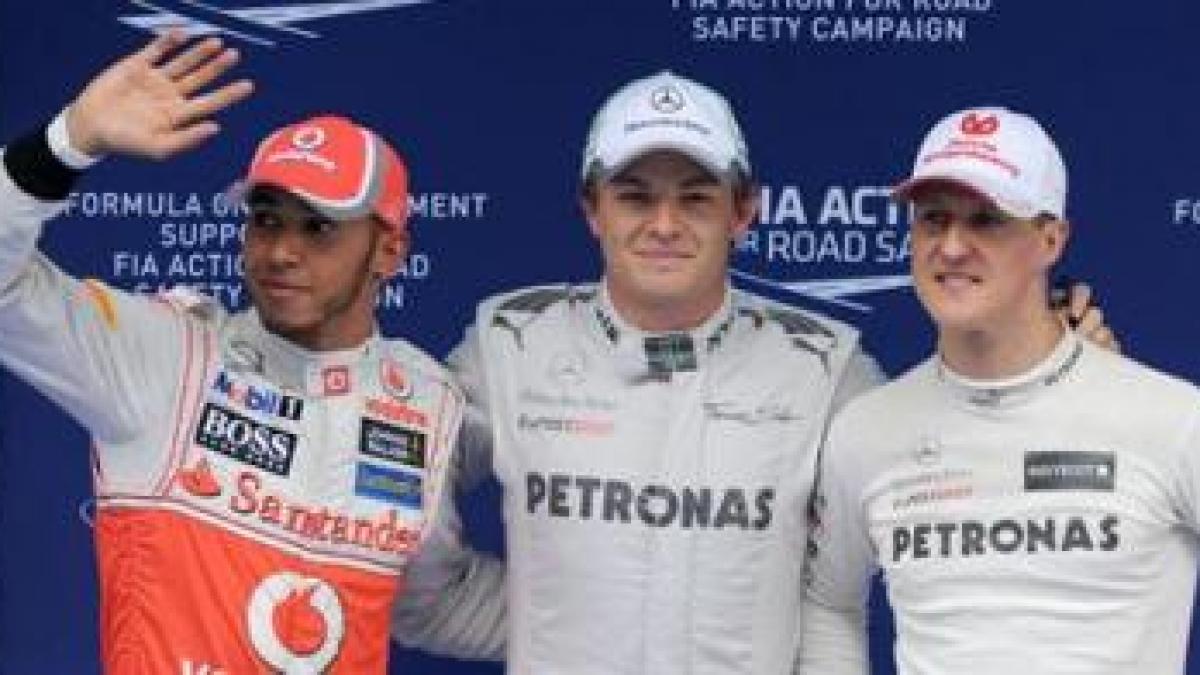 Rosberg obține primul pole position al carierei. Schumacher va pleca al doilea în MP al Chinei