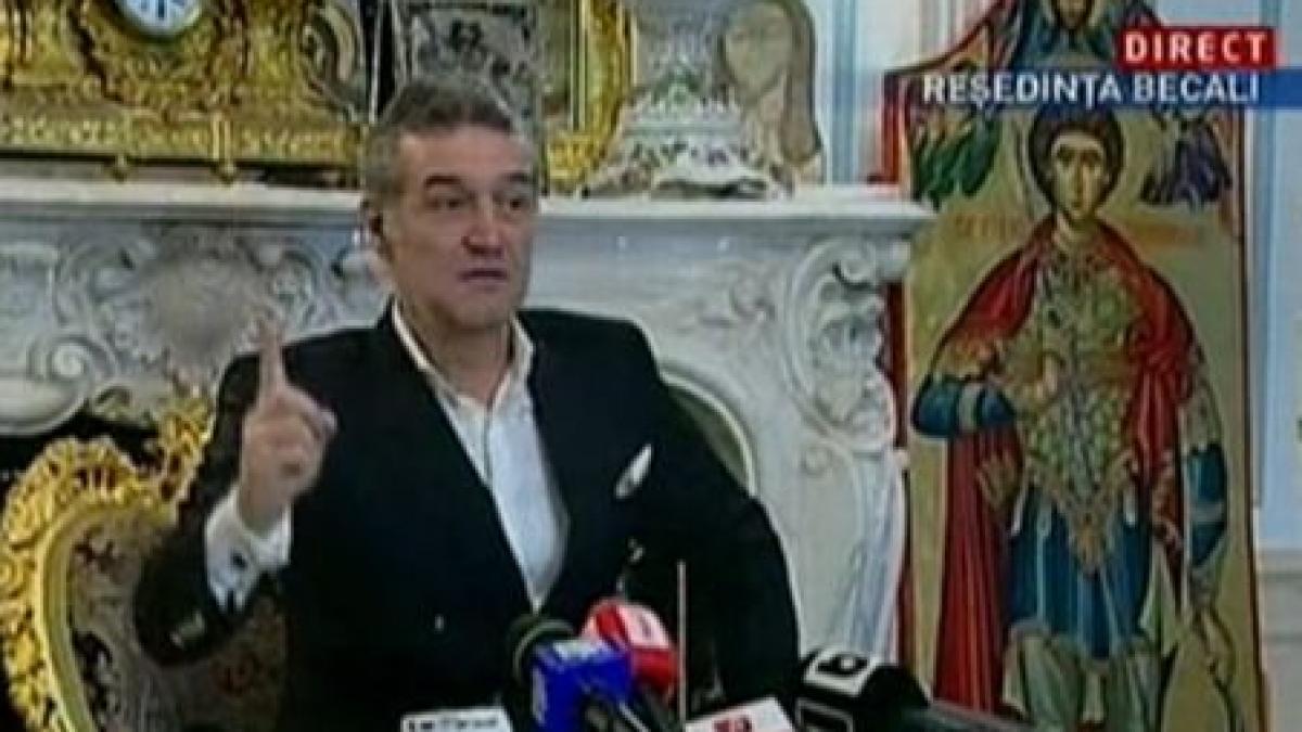 Becali, despre achitarea în dosarul &quot;Valiza&quot;: Am logică, am cap, am duh! Legea e Sfântă!