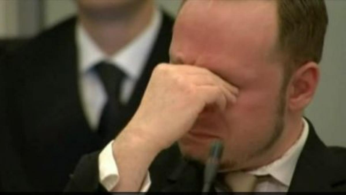 Breivik a plâns în instanţă &quot;de tristeţe&quot;, pentru că &quot;Norvegia este pe moarte&quot;