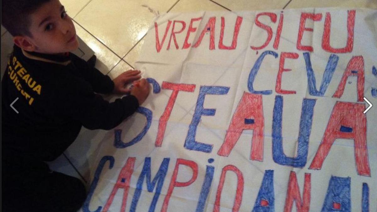 Gest revoltător la Steaua-Vaslui: Copil de 9 ani în lacrimi, după ce oficialii LPF i-au confiscat bannerul