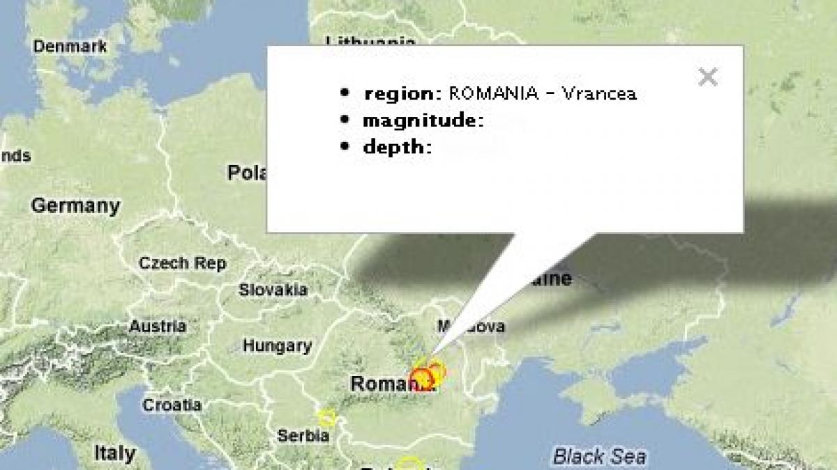 Două cutremure au avut loc în Vrancea în această dimineaţă 